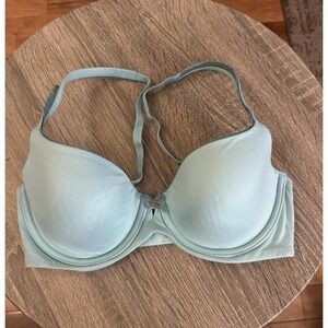 Victoria's Secret Body by Victoria Lined Demi Cup Underwire Blue 32D